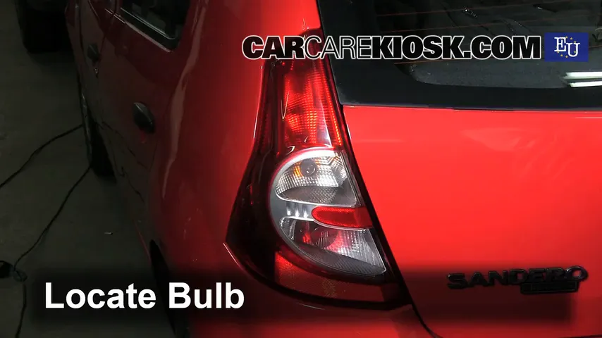 2009 Dacia Sandero LLMPI 1.4L 4 Cyl. Lights Turn Signal - Rear (replace bulb)